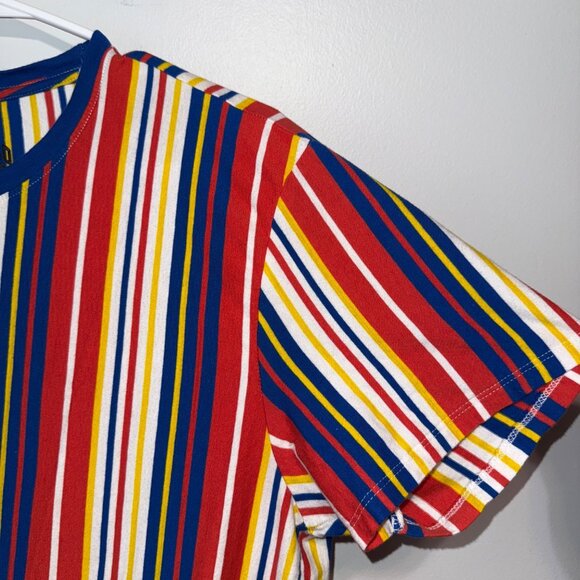 San Francisco Work Shirts Mens XL Striped Cotton T-Shirt Multicolor - Picture 3 of 6